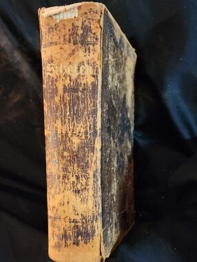 Vintage Swedish Bible Typography Print From 1800-1900